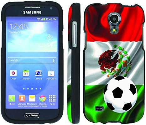 Mobiflare Samsung Galaxy S4 Mini Mexico Flag with Soccer Ball Slim Guard Protect Artistry Design Case