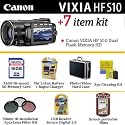 Brand New Canon VIXIA HF S10 Dual Flash Memory High Definition Camcorder With Ultimate Essential Photo Accessory Package Includes 3 Piece 58MM filter Kit, 3HR Battery & Charger, 16GB Memory, Pro Hard Case + Much More