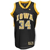 Iowa Hawkeyes #34 Youth Black End Line Basketball Jersey