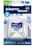 Dontodent Zahnband Brillant wei&szlig;, 2er Pack (2 x 50 Meter) verschiedene unsortierte Farben - Dontodent