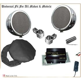 UNiQ Cycle Sounds Motorcycle Audio Speaker System - Low Profile Edition