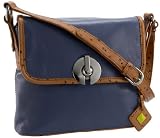 Donald J Pliner Cailyn-0868 Small Shoulder Bag,Denim/Camel,one size