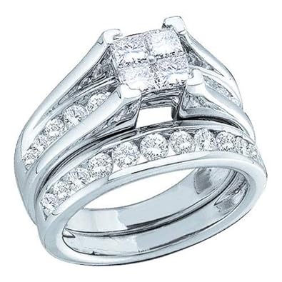 Cheap Girls Jewelry 0.52CT DIAMOND BRIDAL SET SIZE 6 For Sale