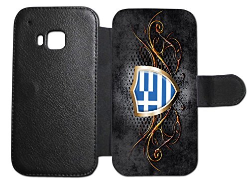 HTC ONE Griechenland Athen 2 Flipcase Tasche Hülle Case Cover Schutz Handy HTC ONE M9