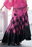 Denim 24/7 Plus Size Plaid Ombre Print Skirt