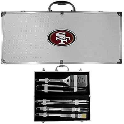 San Francisco 49ers Nfl 8pc Bbq Tools Set