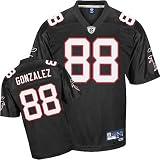 Tony Gonzalez #88 Black Atlanta Falcons Reebok NFL Premier All Embroidered Replica Jersey - XX-LARGE