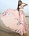Medeshe Women's Hawaiian Boho Chiffon Floral Beach Maxi Dress