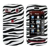 Black and white Zebra Shield Protector Case for LG Xenon GR500 Phone [Beyond Cell Packaging]