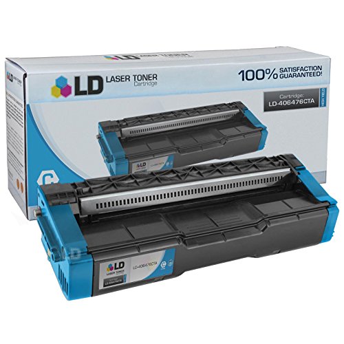 LD © Compatible Replacement for Ricoh 406476 High Yield Cyan Laser Toner Cartridge for use in Ricoh Aficio SP C231N, SP C232DN, SP C242DN, SP C242SF, and SP C320DN Printers