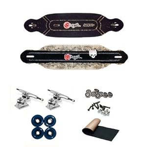 Original Carbon Apex 37 Middleweight Laser Cut Grip Tape Longboard Deck Complete 37
