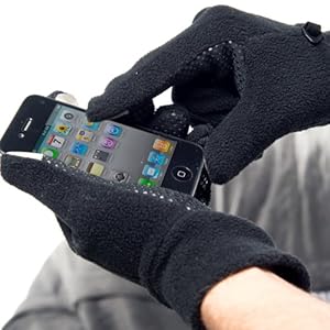 Non-Slip Smart Touch Gloves - Touch Screen Gloves For iPhone iPad iPod - Black | Men L/XL - TCG