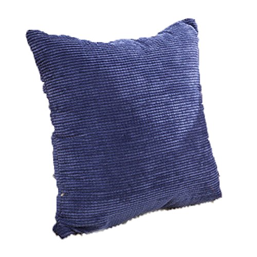 Deercon Solid Square Velvet Pillowcase Throw Pillow Case Cushion Cover(Blue 22"x22")