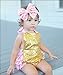 Newborn Baby Romper Gold Pokia Dot Jumpsuit Romper with Headband Outfit for Boys Girls (12-18months)