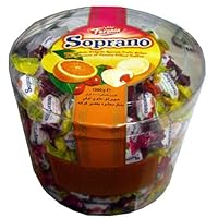 Chewy Fruit Cream Filled Candy, Soprano, (1000g) (101016)