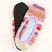 UB Women's Fashion Stripe Slipper (Fits Shoe Sizes 7 - 8 1/2) Sky - Purple - Yellow