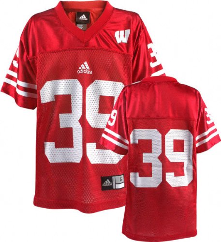 Wisconsin Badgers Youth -No. Football Jersey