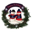 Columbus Blue Jackets 22" Snowman Christmas Wreath - NHL Hockey