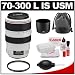 Canon EF 70-300mm f/4-5.6 L IS USM Zoom Lens + Canon UV Filter Kit for Digital Rebel XS, XSi, T1i, T2i, T3, T3i, EOS 50D, 60D, 7D, 5D Mark II, 1D, 1Ds Digital SLR Camera