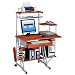 Techni Mobili Complete Upright MDF Computer Desk, Espresso, 39-Inch W by 23-Inch D by 53-Inch H