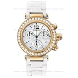 Cartier Pasha Seatimer Ladies Rose Gold Diamond Chronograph Watch WJ130004 by Cartier