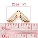 Housweety 100 Rose Gold Book Scrapbooking Album Menu Folder Corner Protectors