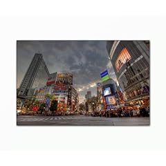 WOW - Top Bilder - Gesenkt von 79,- Euro auf 46,- Euro !!! Stadtbild xxl large g�nstig & modern (asian_city_life-70x110cm) Bild auf echter Leinwand und Keilrahmen, der aktuelle Deko Trend 2011! Modern Art Pics in hoher Qualit�t als original Kunstdruck - Picture Style Motiv (Stadt Hochh�user bunte Reklame Menschen Autos D�mmerung) Foto als Bild. Ein Blickfang der neuen Generation f�r Jung & Alt. Ideal als Geschenk f�r Familie & Freunde. 100% Made in Germany - Qualit�t aus Deutschland. Weitere sch�ne Foto Bilder im Bild Online Shop.(murale canvas picture art print image l�mina)