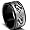 10MM Black Stainless Steel Ring with Dragon Design size 5