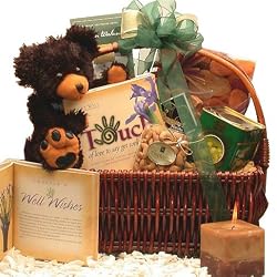 A Touch Of Love Get Well Soon Gift Basket with Teddy Bear