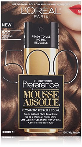 L Oreal Paris Superior Preference Mousse Absolue, 500 Pure Medium Brown
