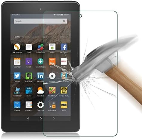Fionatech 9H Premium Tempered Glass Screen Protector For Amazon Kindle Fire HD 7 2015