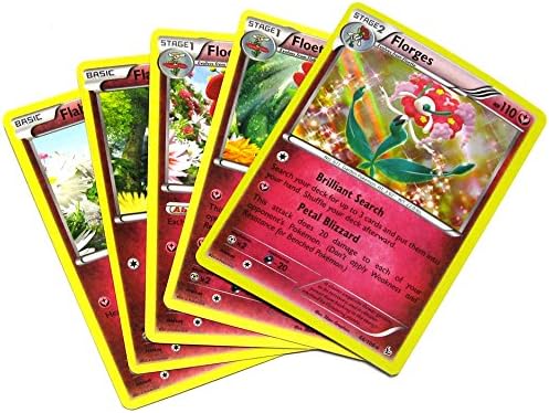 Pokemon X & Y Flashfire Florges Single Card Evolution Set #62, 63, 64, 65 & 66