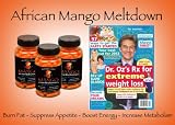 African Mango Meltdown | 3 Pack | Raspberry Ketones | Fat Burner | Appetite Suppressant | As seen in Dr. Ozs First For Women article
