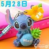 ディズニー365日誕生日＆記念日スティッチ根付(5月28日) 5月28日
