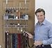 Longstem Tie Belt Men's Accessory Overdoor/Wall Valet Holder Hanger Organizer for Men - Patented & Rated Best