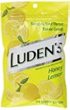 Luden's Great Tasting Throat Drops, Honey Lemon, 30-count