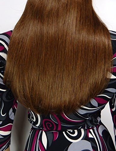 Flip in &amp; Ponytails _ 100% Remy Human Hair No Clips, No glue, No Tape, No Damage! Brazilian Hair - 10 Colors to choose from. (16 Inch, #6 Light Brown)