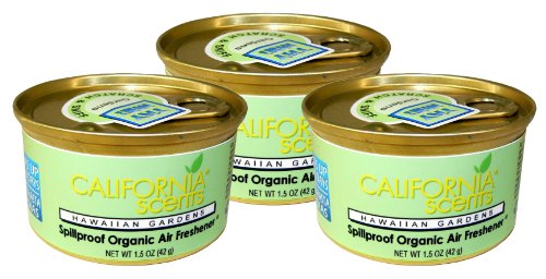 Organic Spillproof Air Freshener Hawaiian Gardens Scent 3pk