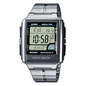 Casio - WV-59DE-1AVEF - Waveceptor - Homme Acier - Quartz Digitale - Multifonctions - Bracelet Acier