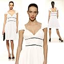 Elegantes Luxus Abendkleid, Cocktailkleid, Farbe weiss