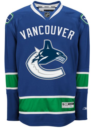Vancouver Canucks Blue Premier NHL Jersey