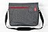 Bipra 15.6 Inch Laptop Messenger Bag Grey with Red Stripe Suitable for 15.6 Inch Fits Most Devices Netbooks, Laptop Computers, Tablets, Ipad