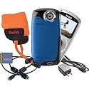 Kodak PlaySport (Zx3) HD Waterproof Pocket Video Camera Bundle (Blue)