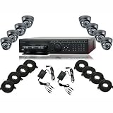 COMPLETE 8 CHANNEL ULTIMATE DVR SECURITY CAMERA SURVEILLANCE SYSTEM