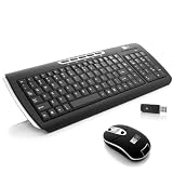 Precision Wireless BUNDLE - 2.4Ghz Multimedia Keyboard and 800-DPI Red-Laser Optical Mouse for all Desktop and Notebook Computers - No Wires, Dependable Connection and Greater Reliability - Duracell Batteries Included