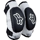 Fox Racing PeeWee Titan Youth Elbow Guard MotoX/Off-Road/Dirt Bike Motorcycle Body Armor - Color: Black/Silver, Size: PeeWee (ages 4-7)