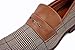 Ferro Aldo Men Fashion Slip On Loafers Dress Shoes Leather Lining Brown Plaid