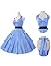 Women's Halter 1950's Vintage Style Short Cocktail Party Dress
