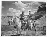  : The Lone Ranger and Tonto Clayton Moore Jay Silverhills 8x10 Photo