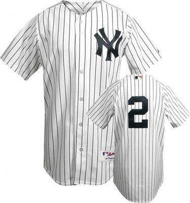 Derek Jeter #2 New York Yankees 48(m) Majestic Authentic Home Jersey